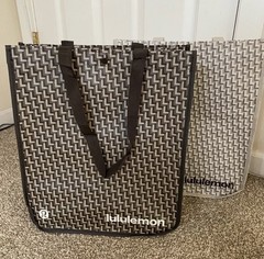 NEW Lululemon Large Reusable Shopping/Gift Tote Bag 2025 Holiday Set Lot of 2