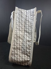 Lululemon Small Gray And White Logo Reusable Shopping Bag Excellent Condition