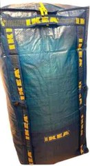 IKEA Frakta Cart Storage Bag Extra Large with Zipper Blue SET of 3 Dorm Bag New