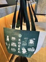 Starbucks Korea Reusable Tote Bag 2 Pack Set Eco Shopping Bag KOREA Limited!!