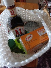 Upcycled Market Bags! Plarn bags, hand crocheted, carry a ton of groceries!!