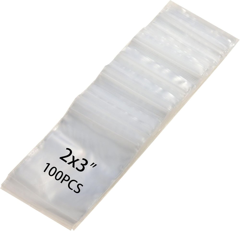 Durable 2×3 Clear Resealable Mini Bags – Safe Storage for Jewelry & More