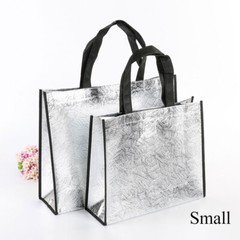Foldable Laser Shopping Bag Reusable Waterproof Fabric Non-woven Bag Unisex