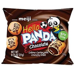 Meiji Hello Panda Cookies, Chocolate Crme Filled – 32 Count, 0.75oz Packages –