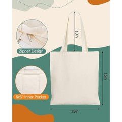 Durable Reusable Tote Bag Eco Friendly Heavy Duty Cotton Polyester Shopping Bag