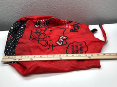 Hello Kitty Eco Bag Red Lightweight Reusable Foldable Shopping Tote 13″x17″