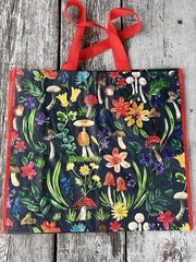 Mushrooms Forest Large Shopping Tote Bag Floral Flowers TJMaxx TJ Maxx New