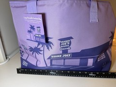 💜Trader Joe’s Purple Rain Tote Cooler Bag Periwinkle Lavender