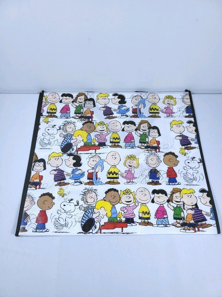 Peanuts Gang New Reusable Shopping Bag Grocery Travel Bag 19.5″x17.5″x7.25″