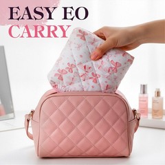 Paterr 4 Pcs Mini Quilted Floral Makeup Bag Women Gifts Small colorful