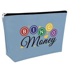 Bingo Money Makeup Bag – Casino Lovers Blue-Bingo Lover Gifts