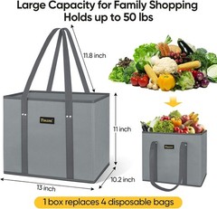 Ultra-Sturdy Blossom Season Reusable Grocery Bags – 3-Pack Water-Resistant Totes