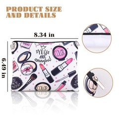 You are Amazing Makeup Bag for Women Girls Beauty Products Small, amzing