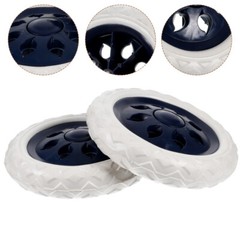 2 Pcs Shopping Cart Wheels Plastic Casters Replacement for Grocery Trolley
