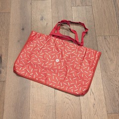 Lululemon Extra Large XL Jumbo Reusable Shopping Tote Bag Yoga Red NWT NEW!* ⚡