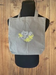 Homesteading vegetable gathering canvas tote bag chicken farm garden herbs