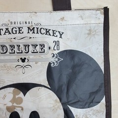 Tote Carry Reusable Bag Mickey Mouse 13.25 x 15.25 Inch Retro
