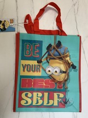 ~ Despicable Me 4 Tote Bag ~ “Be Your Best Self” Minion Tote Bag/Shopping Bag ~