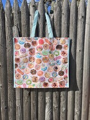 DESERT COOKIES 🍪 Large Reusable Shopping Bag TJ Maxx Eco Friendly Tote Bag