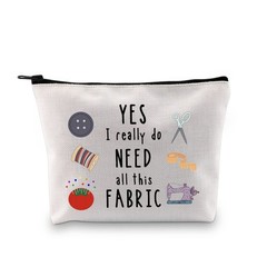 GJTIM Sewing Quilter Gift: ‘Yes I Really Do Need Medium, All This Fabric Bag