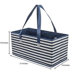 PLANET E Reusable Foldable Grocery Shopping Bags, Extra Large Trunk Size with…