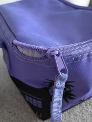 Trader Joe’s Purple MINI TOTE INSULATED COOLER TRAVEL LUNCH BEACH BAG NEW RARE