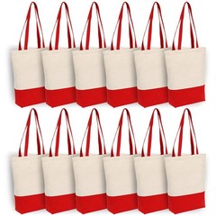 Heavy Duty 12 oz Cotton Canvas Bag with Bottom Gusset Grocery Beach Shopping …