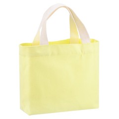 Small Canvas Tote Bag for Women, 11 x 2 x 7″ Canvas Bags, Bright Yellow