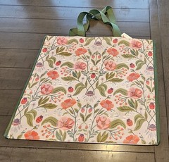 NEW TJ Maxx Ladybug Floral Garden XL Shopping Gift Bag Reusable Waterproof ECO