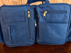 Foldable Nylon Tote Bag with pockets – large