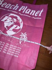 Reusable Shopping Travel Tote Gift Bag Pink Beach Planet New