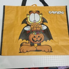Tesco Vampire Garfield Tote Bag Halloween Pumpkin Jack O’lantern Orange New