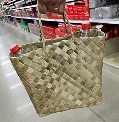 Handmade Bayong Eco-Friendly Reusable Shopping Bag Made of Pandan Leaves BOHO