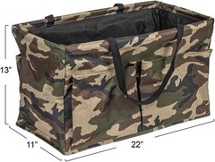 Camouflage Krush Container with Pocket Multi-Purpose Sundries Bag