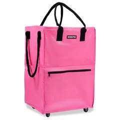 WORKPRO Medium Reusable Grocery Bag on 4 Wheel Heavy Duty Rolling Shopping Tote