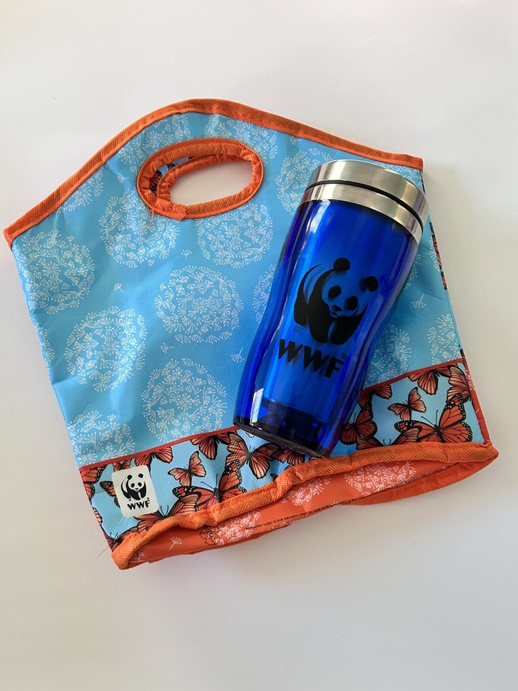 WWF World Wildlife Fund Gift Set – Insulated Cooler Bag + Double Walled Tumbler