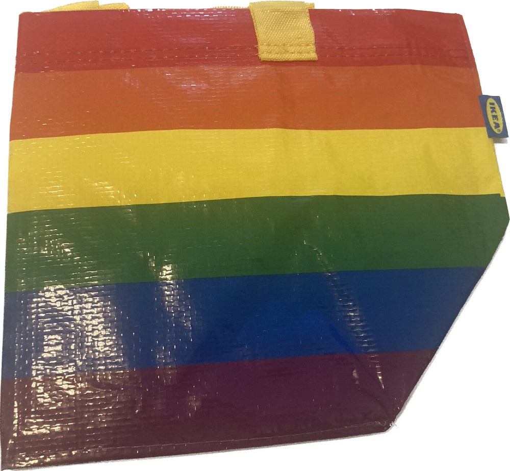 IKEA Storstomma Small Pride Bag Rainbow Reusable Shopping Bag 404.848.35 one bag