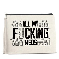 Funny Medicine Makeup Bag Gifts for Nurse Practitioner Pharmacist Patient FUR