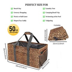 Extra Large Utility Tote Bag, Reusable Grocery Bags Foldable,Upgraded Metal F…
