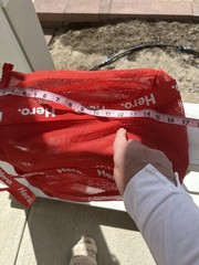 Lot of Mesh Hero Red Totes Set of 10 New Never Used