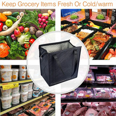 2PCS Insulated Shopping Bag,Insulated Grocery Bag,Grocery Cooler bag