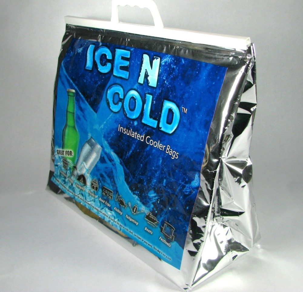 Insulated Picnic/Shopping Cooler Bags, Pack of 5, Lightweight Soft Collapsibl…
