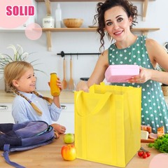 12 PCS Heavy Duty Reusable Grocery Bag Shopping Tote Reinforced Handle Green