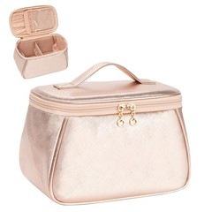 OCHEAL Large Makeup Bag, Bag Organizer Small (Pack of 1), U_Rose Gold