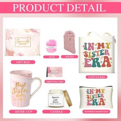 Sister Gifts Set for Women, Unique Sister in Law Gifts Basket, Birthday Chris…
