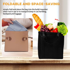 24-Pack Reusable Grocery Bags，Large Washable Foldable Shopping Bags，Heavy