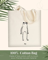 Canvas Tote Bag Aesthetic for Women, Cute Trendy Frog Hand Drawn Reusable Clo…