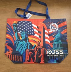 ROSS Dress For Less 250th Anniversary Reusable Tote Bag USA Patriotic New