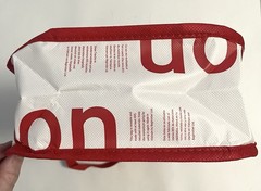 Lululemon Red Reusable Bag Snap Closure Tote