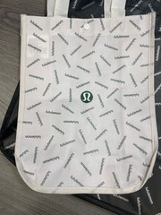 Lululemon Reusable Shopping Tote Bag Jumbo XL Extra Large NEW Black Silver